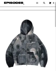 episodes CCTV TAPESTRY HOODIE ジップパーカー — image 1