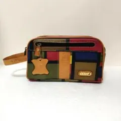 【極美品/希少】 ダブルフィッシュ セカンドバッグ Wジップ レトロ — image 1