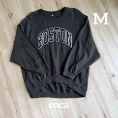 ⭐️coca/Tスエットワッペンビッグシルエット/ダークグレー/Mサイズ — image 1