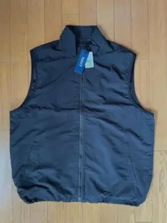 ［新品未使用］NAVY ／ナイロンジップアップベスト ／ブラック(L) — image 1