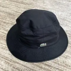 LACOSTE バケットハット ブラック 58.5cm — image 1