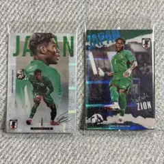 サッカー日本代表 ウエハース 鈴木彩艶 2種セット — image 1