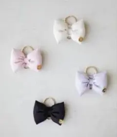 【✧新品未使用値札付】Maison de FLEUR ୨୧リボンキーリングBK — image 1