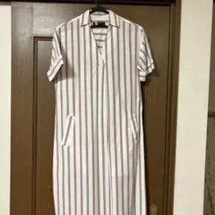 最終値下げ！BANANA REPUBLIC ストライプ シャツワンピース S — image 1