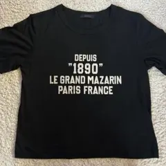 Bou Jeloud ロゴプリント 半袖Tシャツ ブラック — image 1