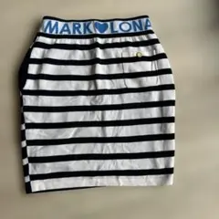 MARK&LONA ボーダー ニットスカート　M — image 1