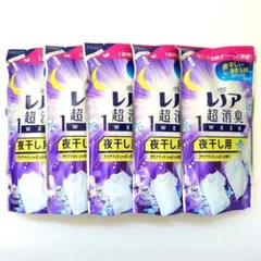レノア　超消臭　1WEEK　夜干し用　アクアナイトシャボン　370ml　5袋　Q — image 1