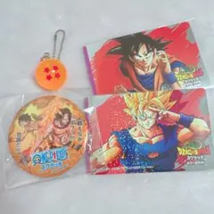 ドラゴンボール ワンピース レア カード スーパーサイヤ人 悟空 四星球チャーム — image 1