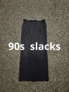90s archive vintage Navy Baggy Slacks — image 1