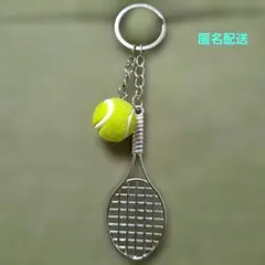 【未使用】キーホルダー　テニスラケット＆ボール — image 1