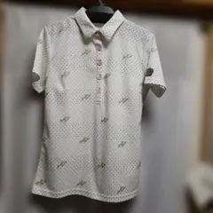 FILA GOLF ポロシャツ ドット柄 ホワイト 　レディース　Lサイズ — image 1
