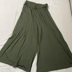 KAREI ガウチョパンツ カーキ XLサイズ — image 1