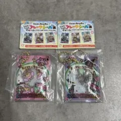 サンリオ シャカシャカフレークシール風チャーム マイメロディ クロミ 2点セット — image 1