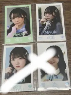 本田珠由記　ミニフォト　4枚セット — image 1