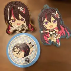 ホロライブ AZUKI キーホルダー 缶バッジ セット — image 1