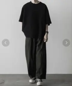 【remer】 ルーズテーパードワイドパンツ — image 1