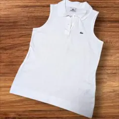 LACOSTE ノースリーブ ポロシャツ ホワイト サイズ38 — image 1