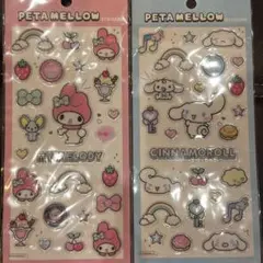 サンリオ PETA MELLOW ステッカー 2種セット — image 1