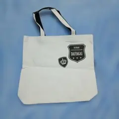 新品　トートバッグ　ダイヤ街　ホワイト×ブラック — image 1