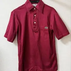 CHEMISE LACOSTE ポロシャツ レッド 胸ポケット付 — image 1