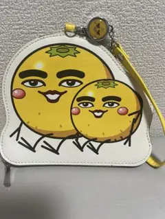 みかん星人リール付きパスケース 黄色 中古 — image 1