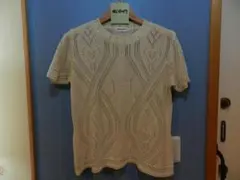 CAF populaire 半袖 ニット アイボリー Lサイズ — image 1