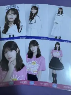 乃木坂46 生写真 岩本蓮加 Tシャツ 神奈川県ver.コーデ マリン 6種 — image 1