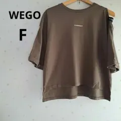 WEGO ブラウン 半袖Tシャツ レディースFサイズ — image 1