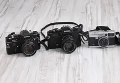 最終値下げジャンク フィルムカメラ 3台まとめ コニカ　リコー　オリンパス — image 1