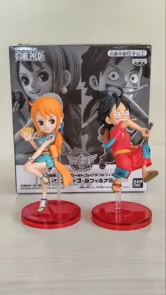 週刊少年ジャンプ　ワールドコレクタブルフィギュア　ワンピース「ルフィ&ナミ」 — image 1