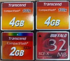 Transcend BUFFALO コンパクトフラッシュ 4枚セット — image 1