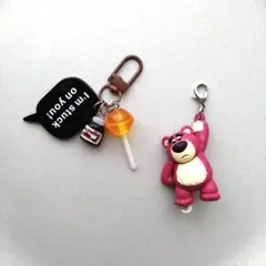 ゆらゆらつながるマスコット　ロッツォ とじゃらじゃらキーホルダー　2つセット — image 1