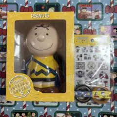 【新品】限定品 PEANUTS チャーリーブラウン 貯金箱 マステ シール — image 1