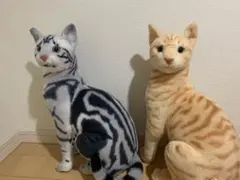 猫 ぬいぐるみ 2体セット リアル — image 1