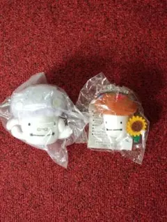 ドコモダケ バーバと孫 マスコット クリーナー ストラップ 2個セット 未使用 — image 1