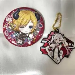 ホロライブ 缶バッジ ラバスト セット 癒月ちょこ 百鬼あやめ — image 1
