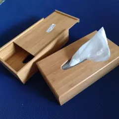 IKEA BONDLIAN ティッシュボックス 竹製 2個セット — image 1
