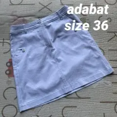 adabat アダバット ゴルフ スカート 薄手 36 ホワイト — image 1