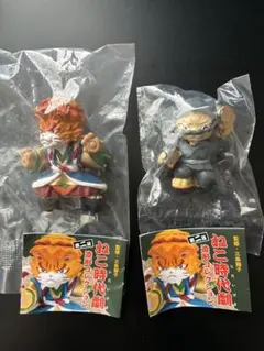 ガチャ ねこ時代劇 造形コレクション フィギュア 2個セット — image 1