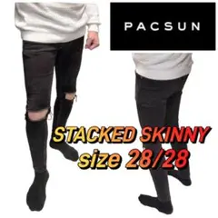 ★☆PACSUN ブラックダメージ STACKED SKINNY☆送料込み — image 1