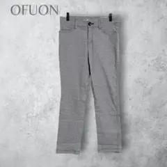 【OFUON オフオン】　ギンガムチェック　テーパードパンツ　ウエストゴム　通年 — image 1