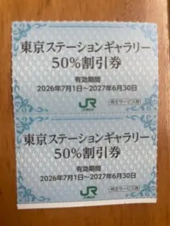 クリックポスト追跡有込！東京ステーションギャラリー入館半額券2枚 — image 1