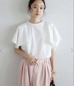 【新品】BONJOUR SAGAN 【接触冷感】スクエアスリーブTシャツ — image 1