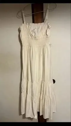 PAGEBOY シャーリングドロストキャミワンピース　　アイボリー — image 1