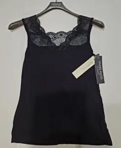 新品未使用！KHAIR'S ANGEL ブラックキャミソール　Lサイズ　美ゆる — image 1
