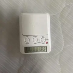 デジタルタイマー ストップウォッチ ホワイト — image 1