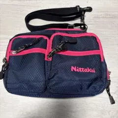 Nittaku卓球バック　（ネイビー、ピンク） — image 1