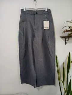 SUNNY HOUSE ワイドパンツ グレー Lサイズ未使用 — image 1