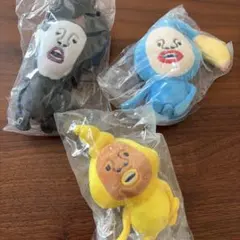 コビトづかん ぬいぐるみ マスコット 3種セット キーホルダー — image 1