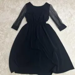 apart by lawrysネイビー長袖ワンピース — image 1